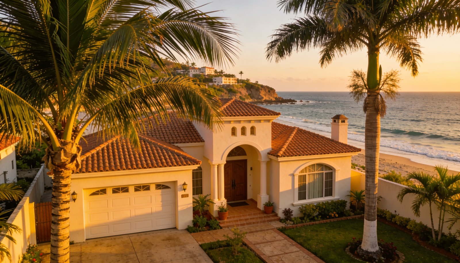 Casa acogedora en Mazatlán con la costa del puerto al fondo
