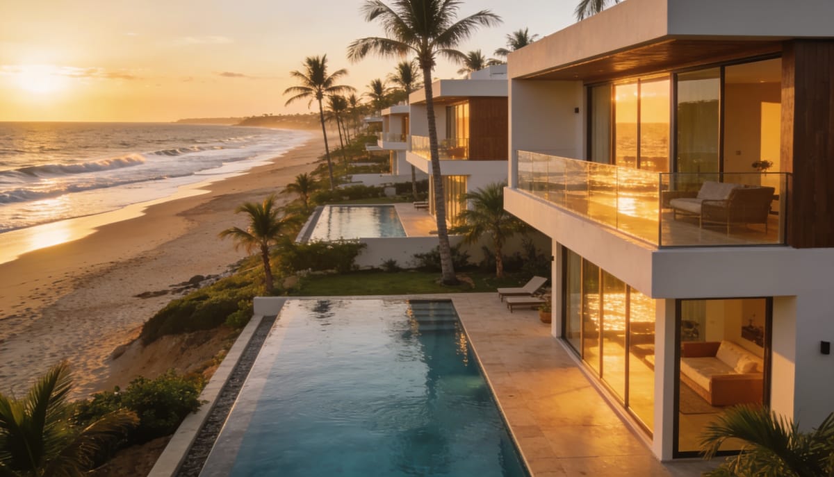 Casas modernas frente al mar en venta en Cerritos, Mazatlán